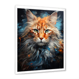 Maine Coon Majesty Cat - Cat Large Canvas Wall Art