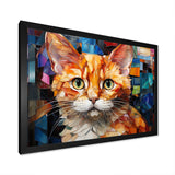 Abstract Munchkin Marvel Cat Portrait - Cat Wall Decor