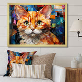 Abstract Munchkin Marvel Cat Portrait - Cat Wall Decor