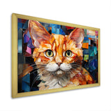 Abstract Munchkin Marvel Cat Portrait - Cat Wall Decor