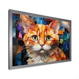 Abstract Munchkin Marvel Cat Portrait - Cat Wall Decor