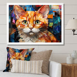 Abstract Munchkin Marvel Cat Portrait - Cat Wall Decor