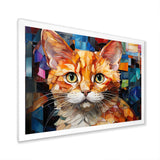 Abstract Munchkin Marvel Cat Portrait - Cat Wall Decor
