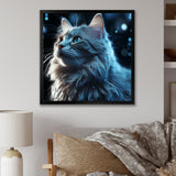 Nebelung Cat Nightfall Portrait - Cat Wall Art Prints