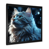 Nebelung Cat Nightfall Portrait - Cat Wall Art Prints