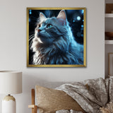Nebelung Cat Nightfall Portrait - Cat Wall Art Prints