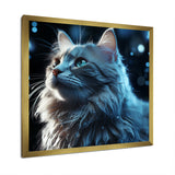 Nebelung Cat Nightfall Portrait - Cat Wall Art Prints