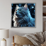 Nebelung Cat Nightfall Portrait - Cat Wall Art Prints