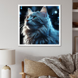 Nebelung Cat Nightfall Portrait - Cat Wall Art Prints
