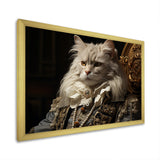 Persian Cat Dressed In Suit Portrait - Cat Home Decor Art