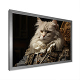 Persian Cat Dressed In Suit Portrait - Cat Home Decor Art