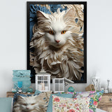 Persian Cat Purity Collage - Cat Living Room Wall Art
