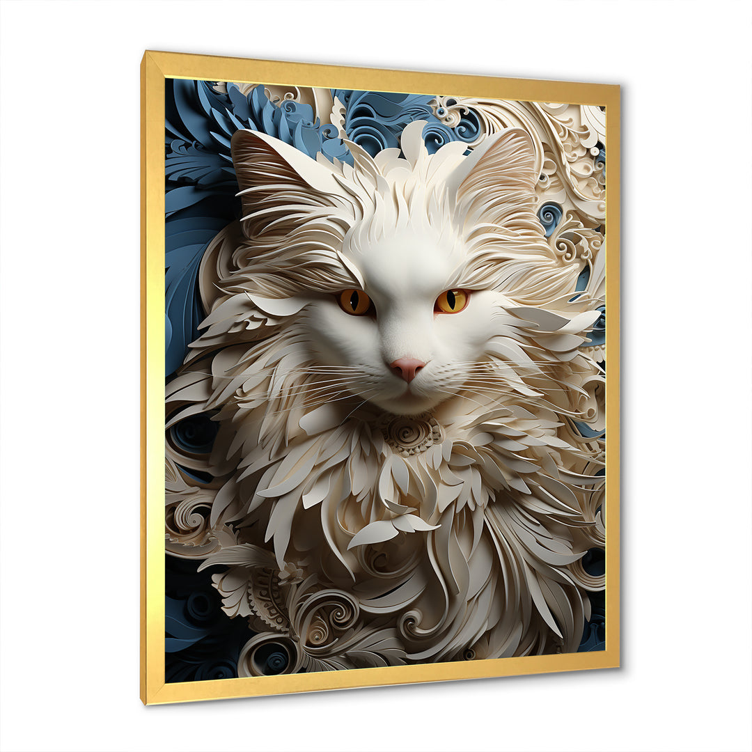 Persian Cat Purity Collage - Cat Living Room Wall Art