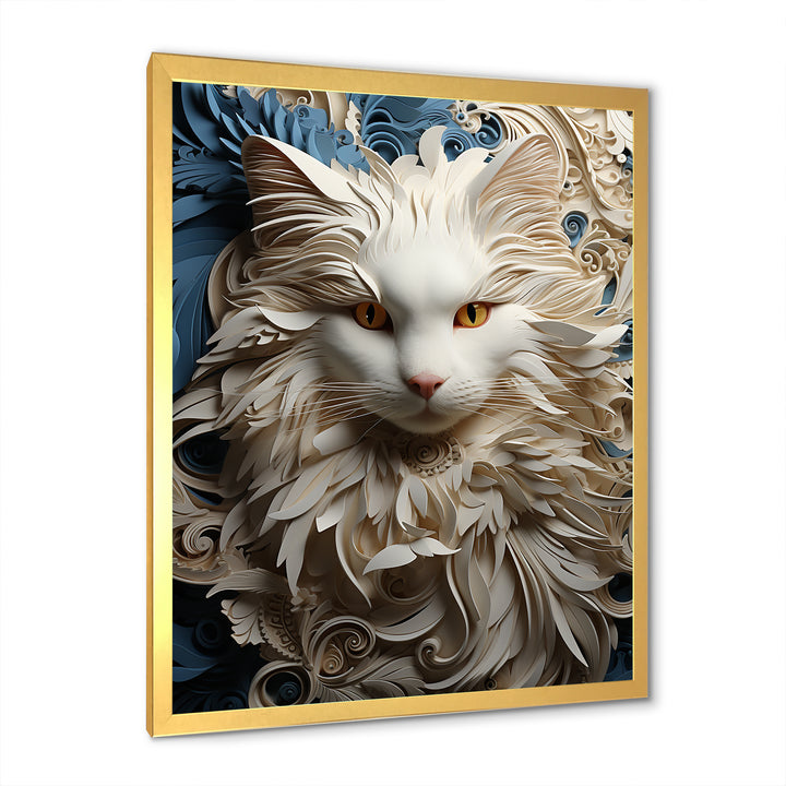 Persian Cat Purity Collage - Cat Living Room Wall Art