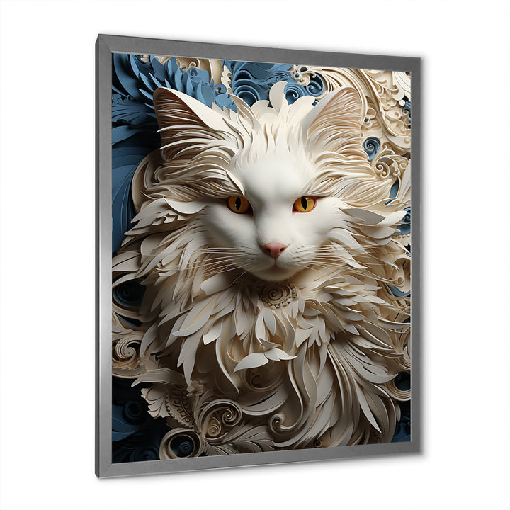 Persian Cat Purity Collage - Cat Living Room Wall Art