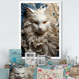 Persian Cat Purity Collage - Cat Living Room Wall Art