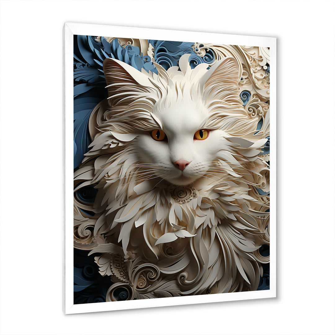 Persian Cat Purity Collage - Cat Living Room Wall Art