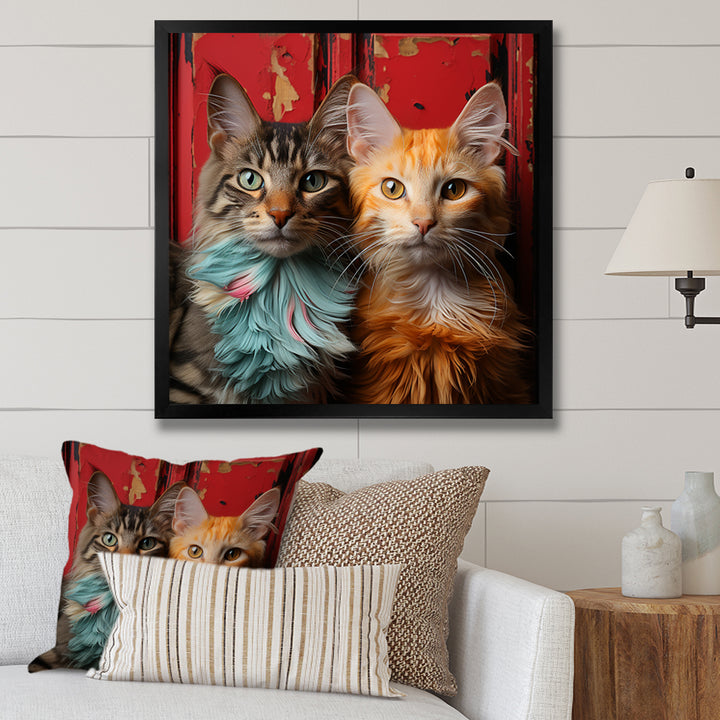 Pixie-bob Playmates Cats - Cat Canvas Wall Art