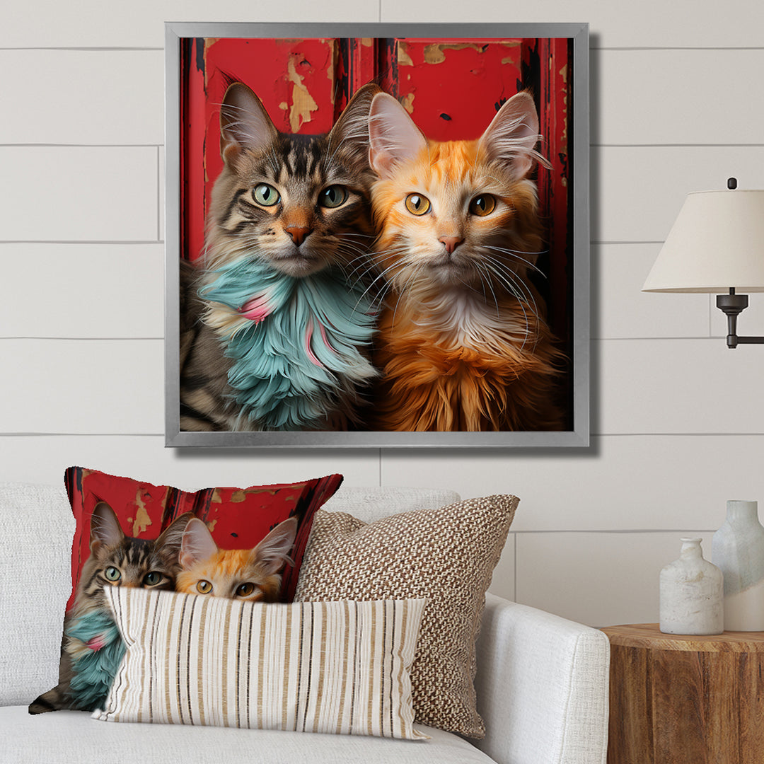 Pixie-bob Playmates Cats - Cat Canvas Wall Art