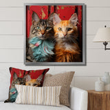 Pixie-bob Playmates Cats - Cat Canvas Wall Art