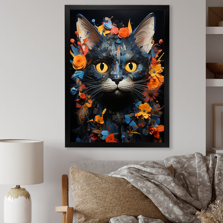 Pixie-bob Pondering Cat Collage - Cat Wall Decor