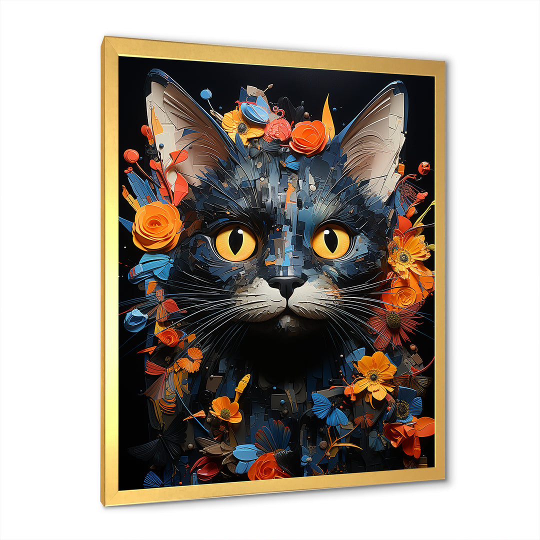 Pixie-bob Pondering Cat Collage - Cat Wall Decor