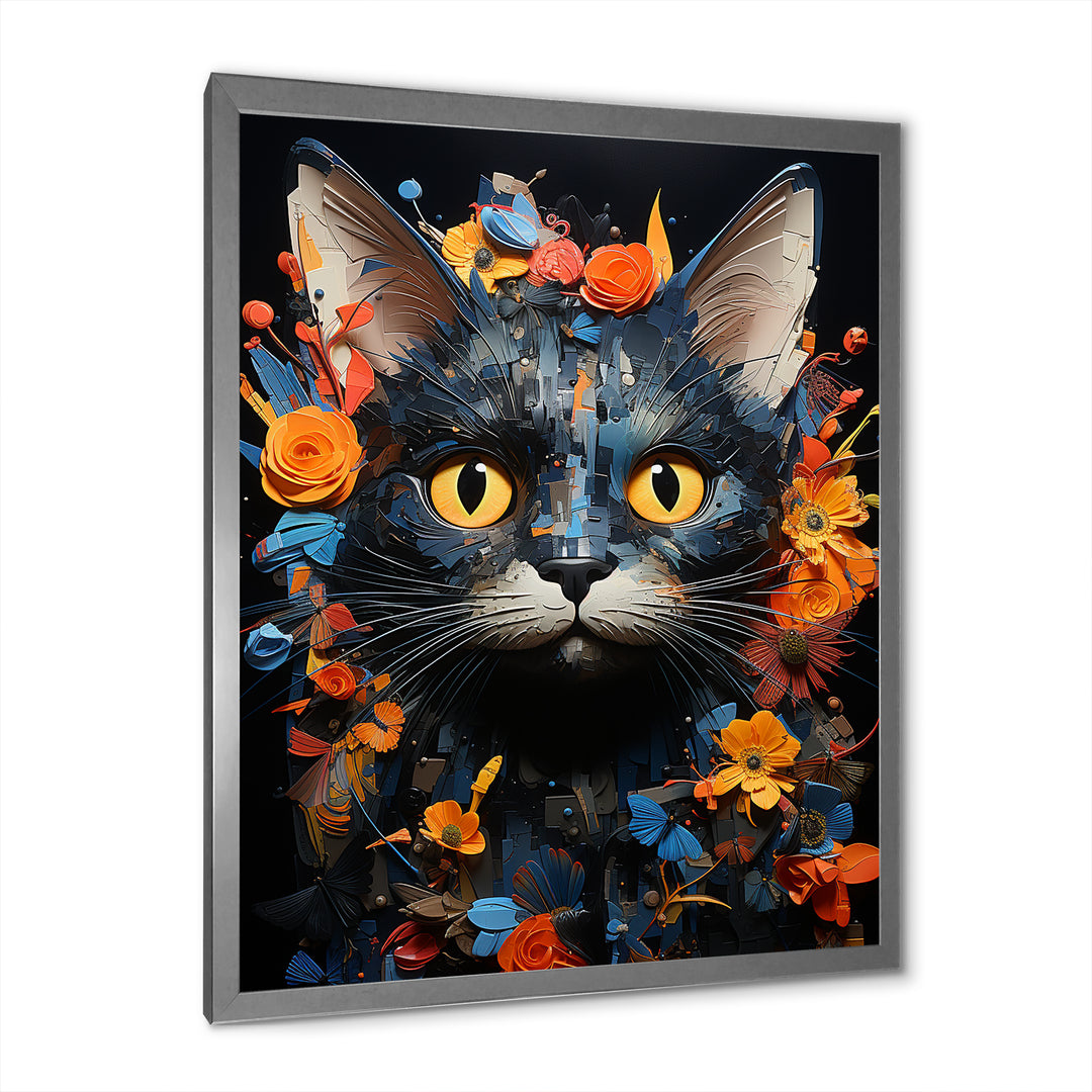 Pixie-bob Pondering Cat Collage - Cat Wall Decor