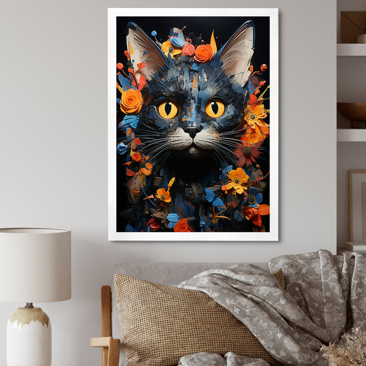 Pixie-bob Pondering Cat Collage - Cat Wall Decor