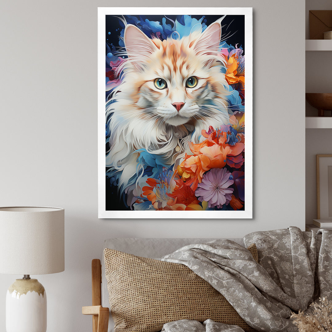 Ragamuffin Radiance Multicolor Cat Collage - Cat Wall Art Prints