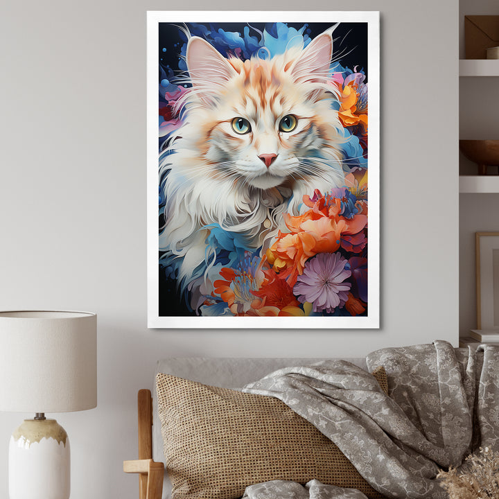 Ragamuffin Radiance Multicolor Cat Collage - Cat Wall Art Prints