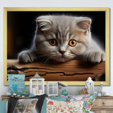 Cute Scottish Cat Fold Serenity - Cat Home Decor Art