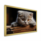 Cute Scottish Cat Fold Serenity - Cat Home Decor Art
