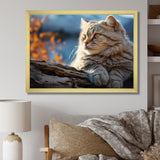 Cat Scottish Fold Serenity - Cat Living Room Wall Art