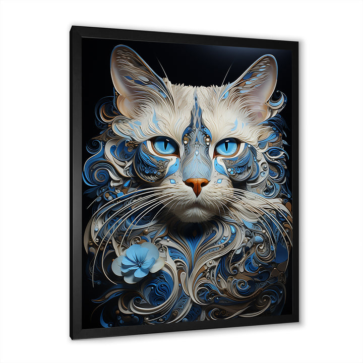 Siamese Serenade Cat - Cat Canvas Wall Art