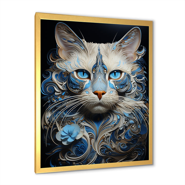 Siamese Serenade Cat - Cat Canvas Wall Art