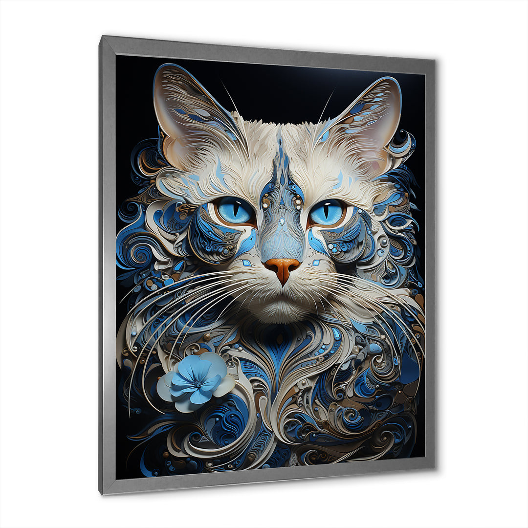 Siamese Serenade Cat - Cat Canvas Wall Art