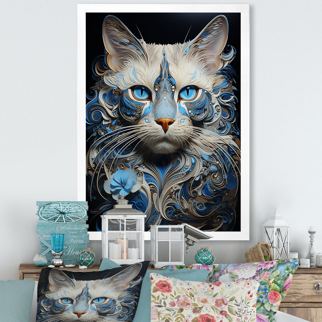 Siamese Serenade Cat - Cat Canvas Wall Art