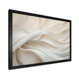 White Silk Fabric River - Fashion Canvas Wall Art