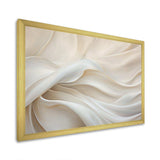 White Silk Fabric River - Fashion Canvas Wall Art