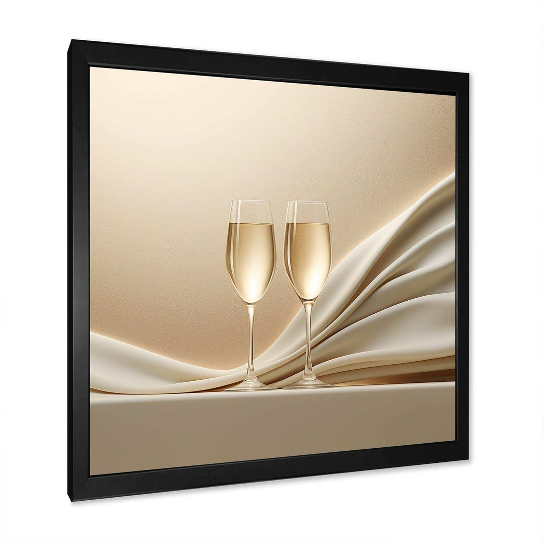 Champagne Toast Of Tranquility - Food &amp; Beverage Canvas Wall Art
