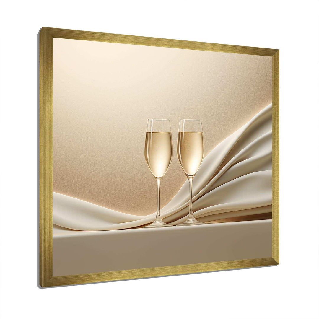 Champagne Toast Of Tranquility - Food &amp; Beverage Canvas Wall Art