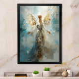 Angels Announcement Celestical Christianism I - Spiritual Canvas Wall Art