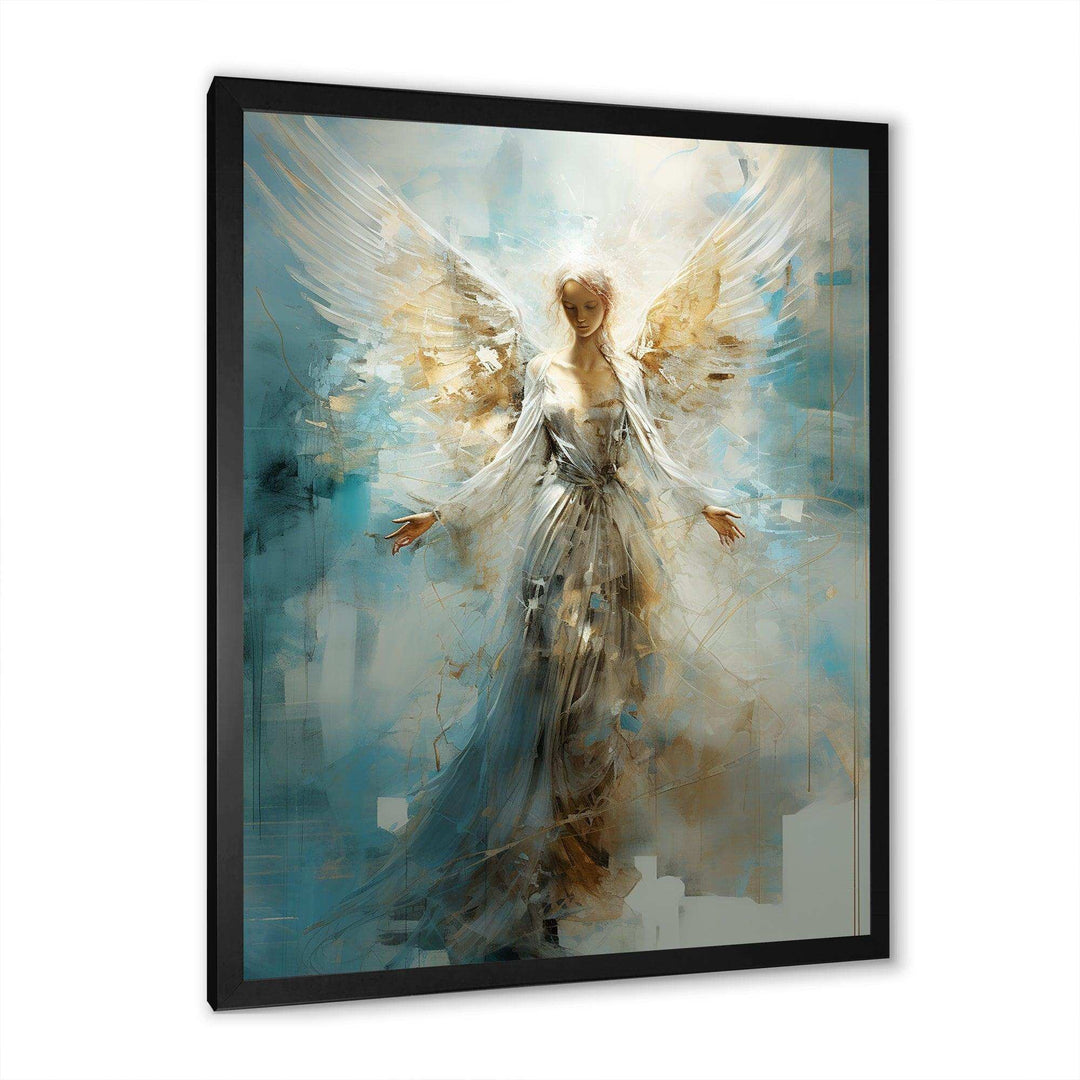 Angels Announcement Celestical Christianism I - Spiritual Canvas Wall Art