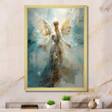 Angels Announcement Celestical Christianism I - Spiritual Canvas Wall Art