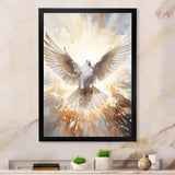 Christianity Dove Descent From Paradise - Spiritual Canvas Wall Art