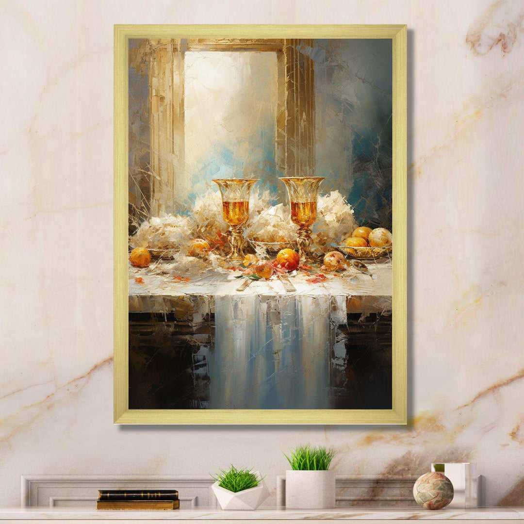 The Last Supper Spectrum Collage - Spiritual Canvas Wall Art