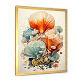 Geometric Forms Of Clam - Clam Canvas Wall Art