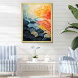 Cubist Clam Geometric Coastlines - Clam Wall Decor