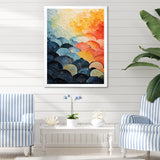 Cubist Clam Geometric Coastlines - Clam Wall Decor