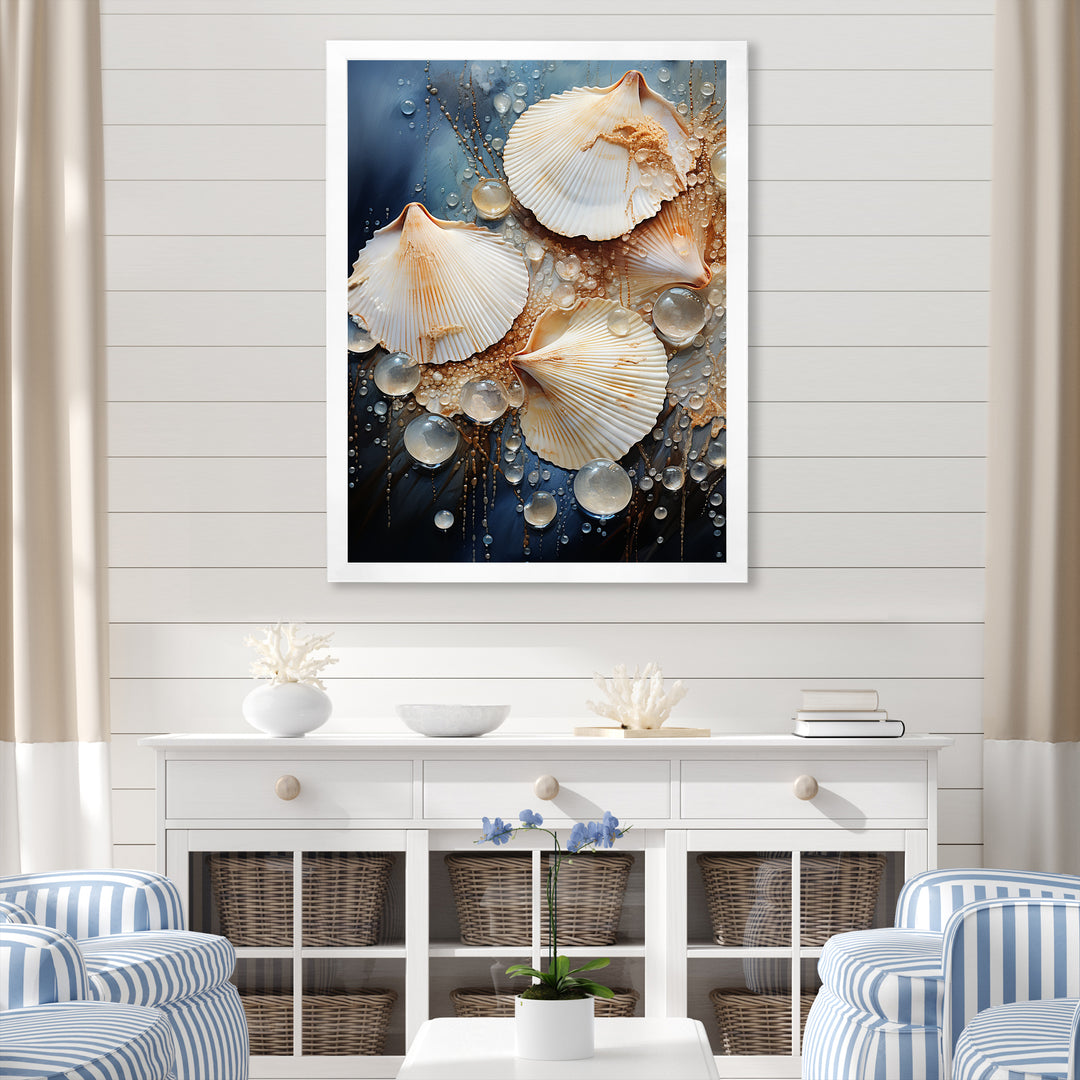 Ethereal Marine Clams - Clam Wall Art Prints